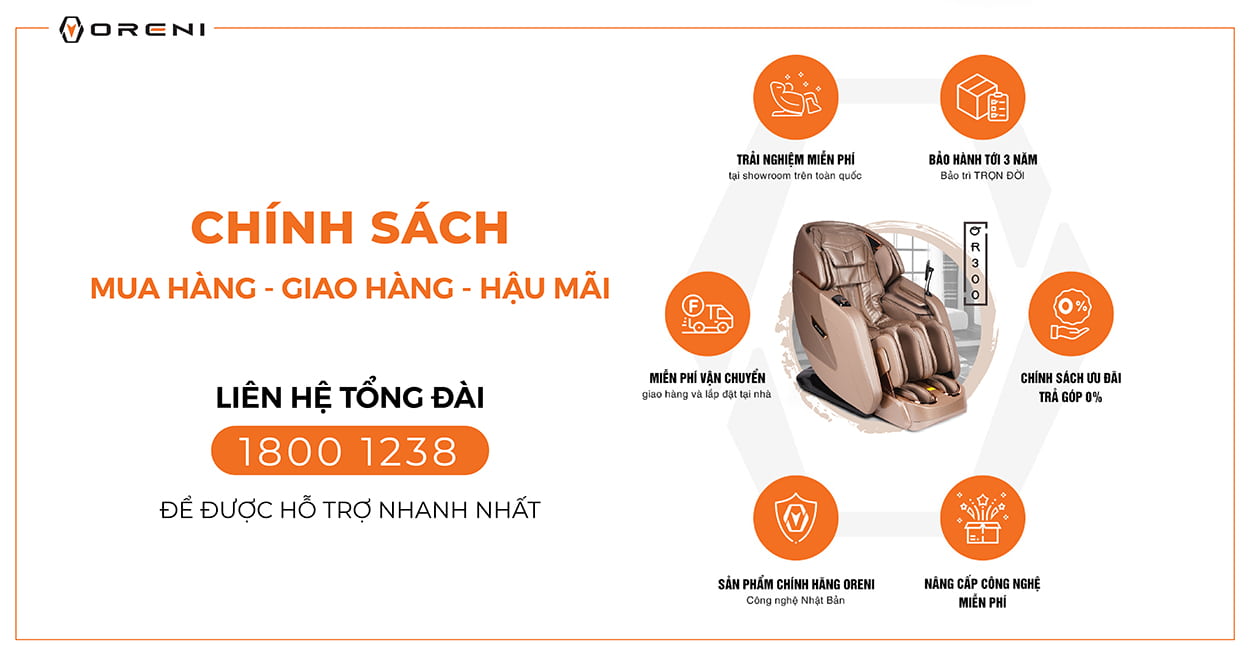 Chính sách mua ghế massage Oreni OR-300