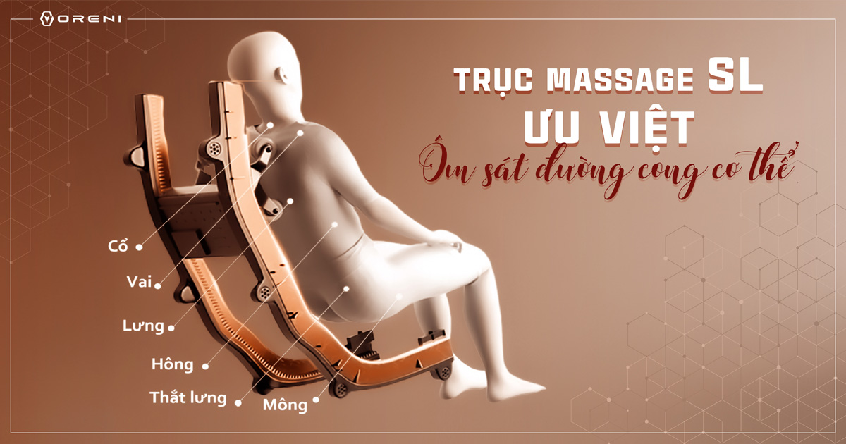 Trục massage SL - Ôm sát đường cong cơ thể