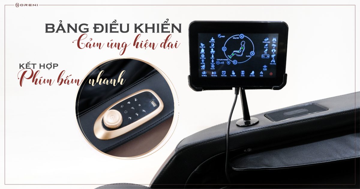 Màn hình cảm ứng và phím điều khiển vật lý tiện lợi, dễ sử dụng
