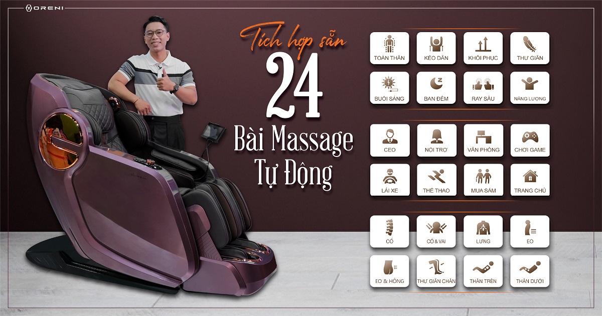 Ghế massage toàn thân Oreni OR-350