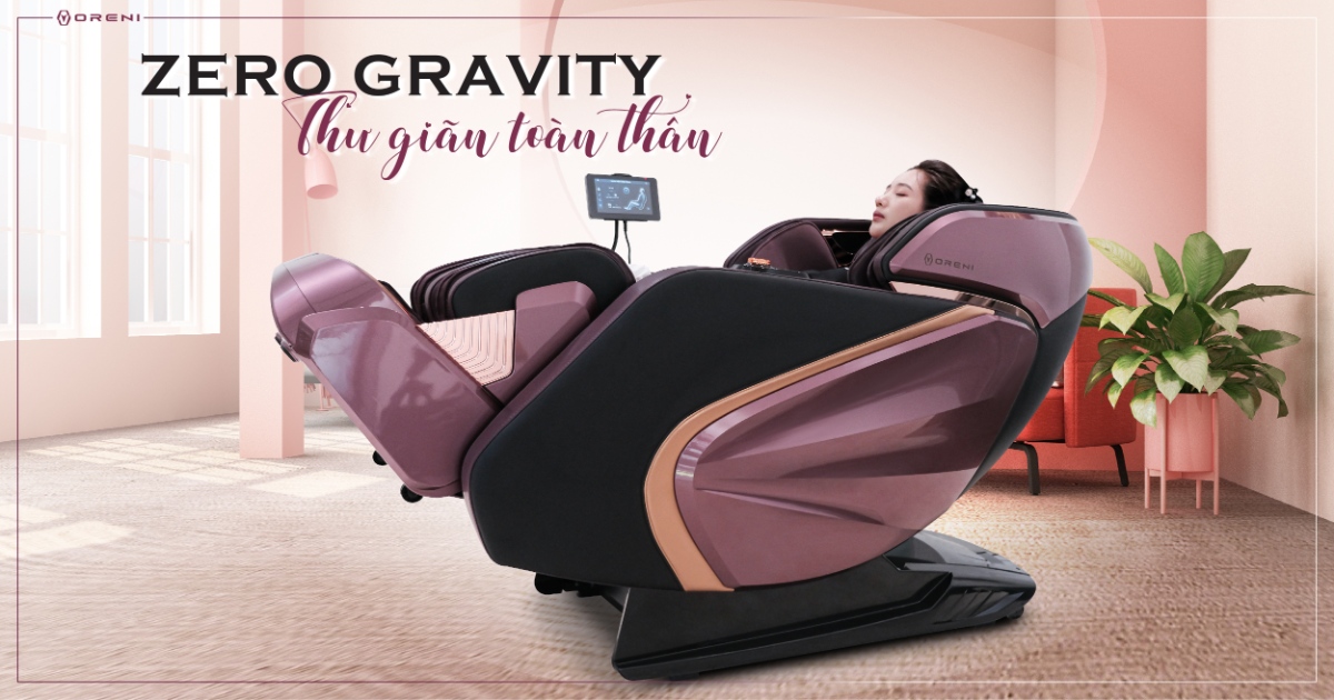Chế độ massage không trọng lực giúp người ngồi đạt được trạng thái thư giãn tối ưu