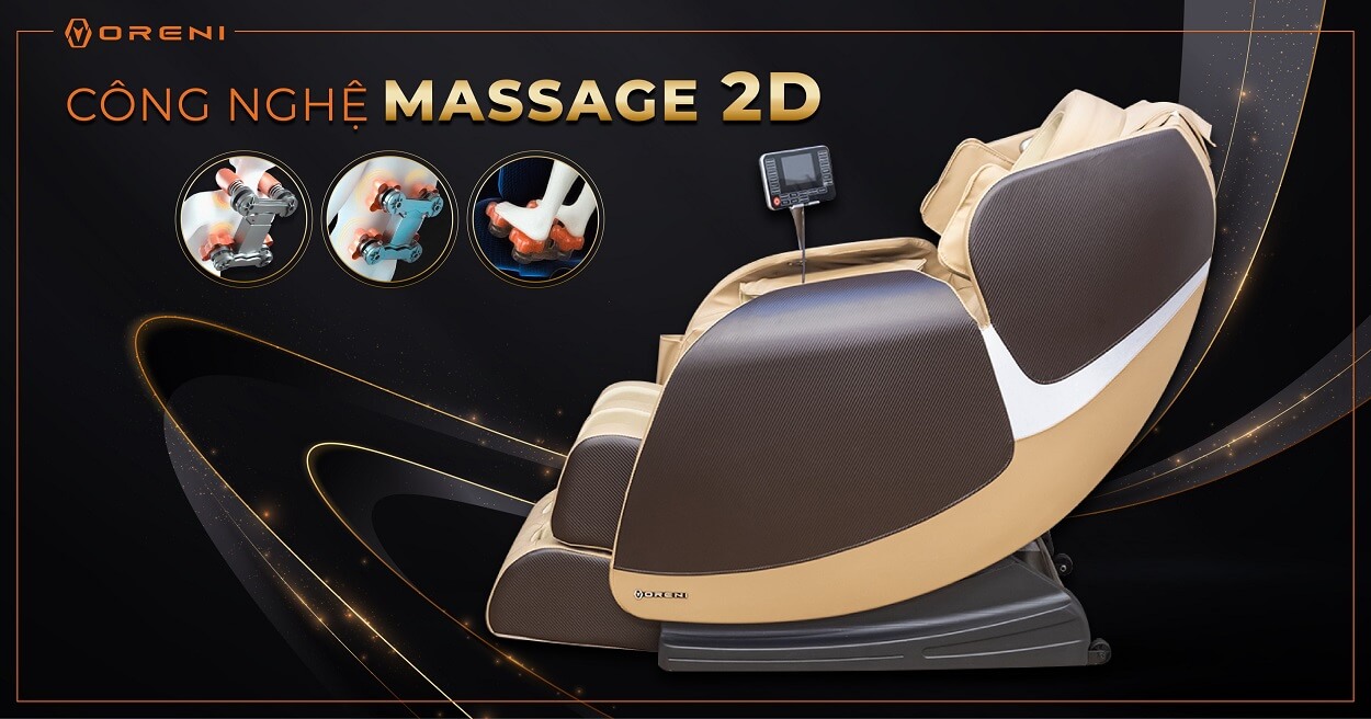 Ghees massage OR-160 với công nghệ 2D