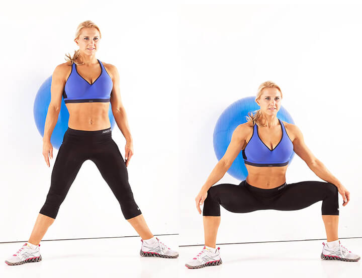 Bạn có thể tập thể dục giảm mỡ đùi với bài tập Plie Squat