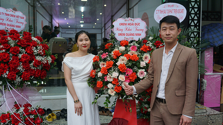 Hình ảnh khai trương cửa hàng ghế massage Oreni Quảng Ninh