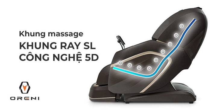 Khung ray ghế massage SL