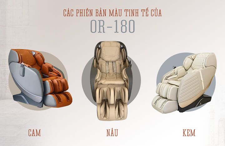3 gam màu cơ bản của ghế massage Oreni OR-180