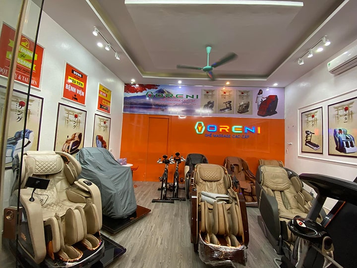 Cửa hàng trưng bày các mẫu ghế massage Oreni cao cấp