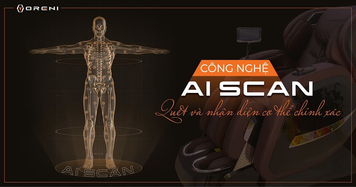 công nghệ AI ghế massage oreni 520 plus