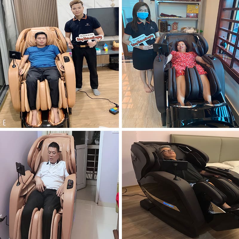 Khách hàng luôn tin tưởng và lựa chọn ghế massage Oreni OR-520 Plus