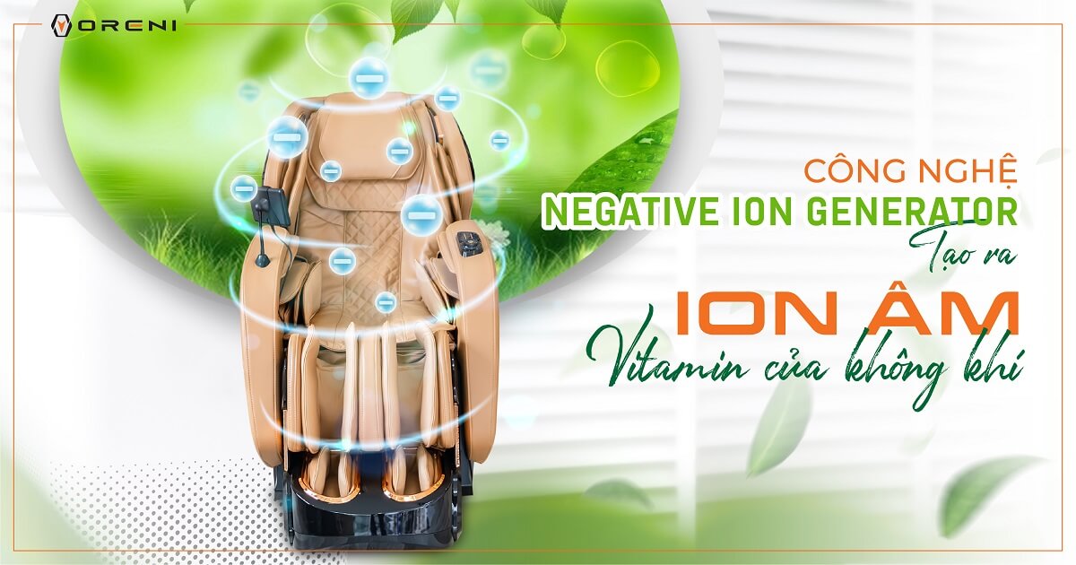 ghế massage toàn thân negative ion generator