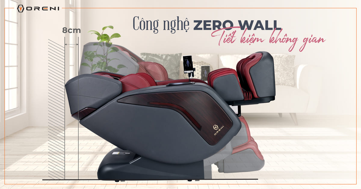 Công nghệ zero wall của ghế massage