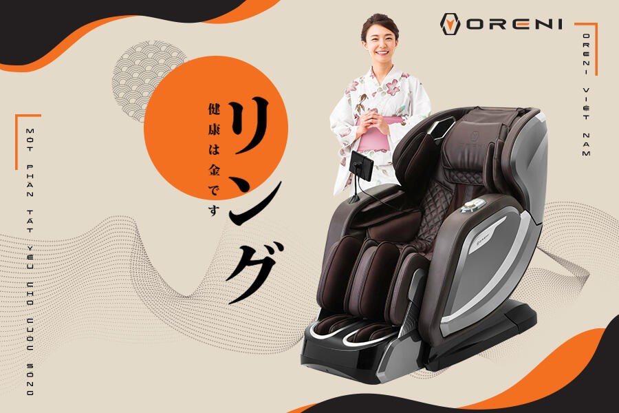 Ghế massage Oreni với công nghệ Nhật Bản hiện đại