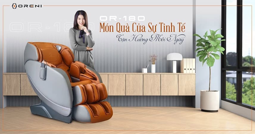 ghế massage Oreni OR-180 là ghế thư giãn dành cho người già