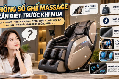 Thông số ghế massage cần biết trước khi mua